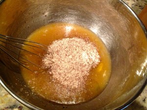 Whisk in your almond flour for an extra shot of protein.