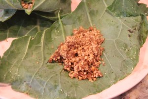 Seperate your collar leave away from the center so that one large leaf becomes two.  