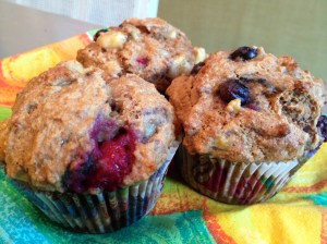 Bursting with berries.