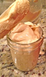 After 5 minutes. You could keep going if you want it more drippy.