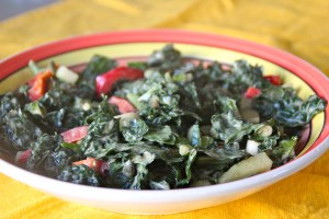 The longer the dressing sits, the more pliable those greens get.