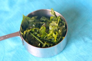 And a little that....(chopped parsley).