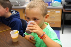 6-year-old My-Foodie-Call member sampling the two, although we all know he has done this game before :)