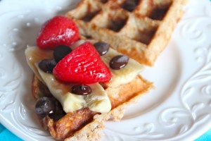 At this point you can either drizzle remaining strawberry juice or add optional maple syrup.