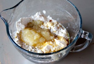 Add your wet ingredients...