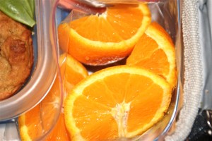 Orange wedges. Simple.