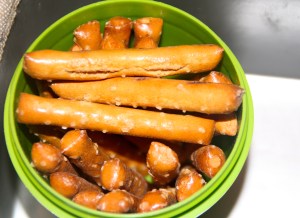 Whole wheat pretzels. Always looking for ways to get whole grains in....even if it's in pretzel form.
