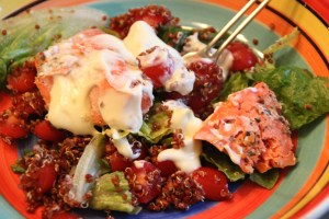 Top with dressing and done.