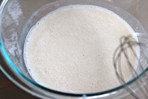 Here is your almond milk and ACV mixture.