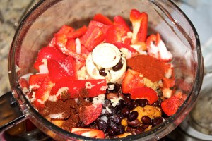 Pulsed up my veggies and spices...