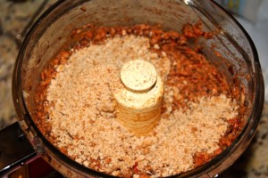 Added my quinoa and bread crumbs....