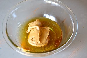 Sticky sweetener and nut butter of choice.