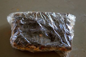 I wrap in plastic wrap.
