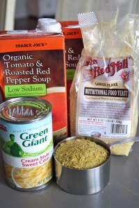 My stuff, but I am thinking this would work well with most boxed soups. Black bean, butternut squash..