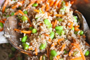 Add your tamari (or soy sauce) and mix well.