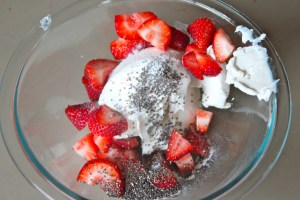 Pile it in your bowl with some strawberries and a tad bit of sweetener.