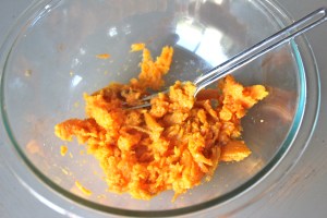 I peeled and mashed...