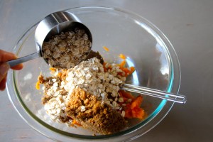 Add some oats to help bind.