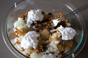 Next some cottage cheese...