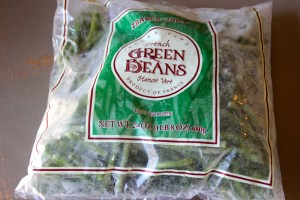 Buy some frozen green beans.