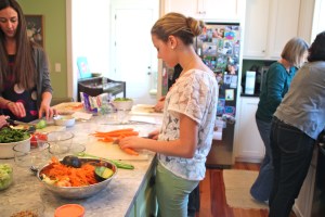 My little lady hard at work.