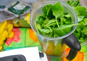 Although some kids were horrified, one boy had no problem stuffing in extra gobs of spinach.