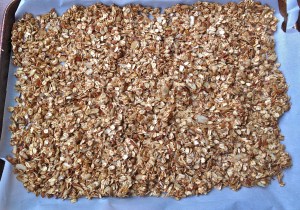 Spread on a prepared baking sheet.