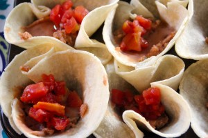 Then I added some of the tomato/green chile mixture.