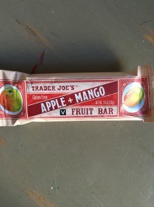 Apple and Mango Bar Fruit Bar. Although there are four flavors, I chose to profile the Apple and Mango. Tis my fave.