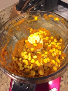 Add corn. Pulse a couple more times.