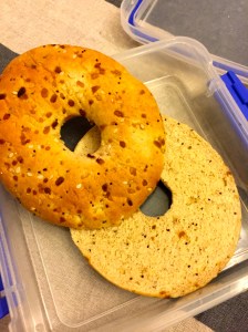 First up, the bagel thin sandwich.