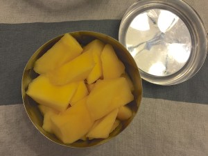 Some cut mango always goes over well. Apples although easy can sometimes be such a snooze...zzzz....